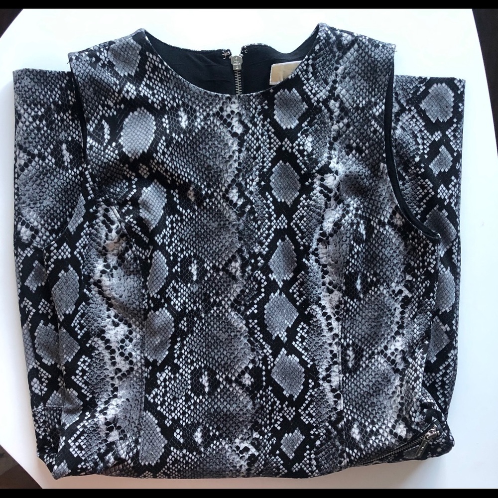 Michael Kors Snake print stretch bodycon dress